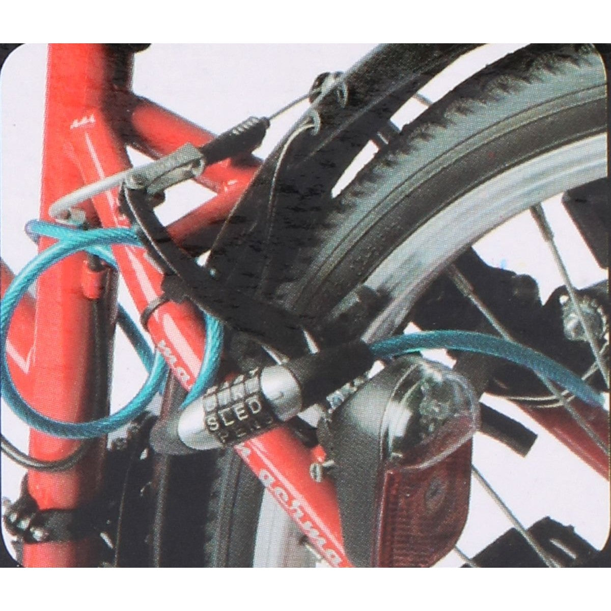 Dunlop spirālkoda velo slēdzene 0.6x120cm - melna