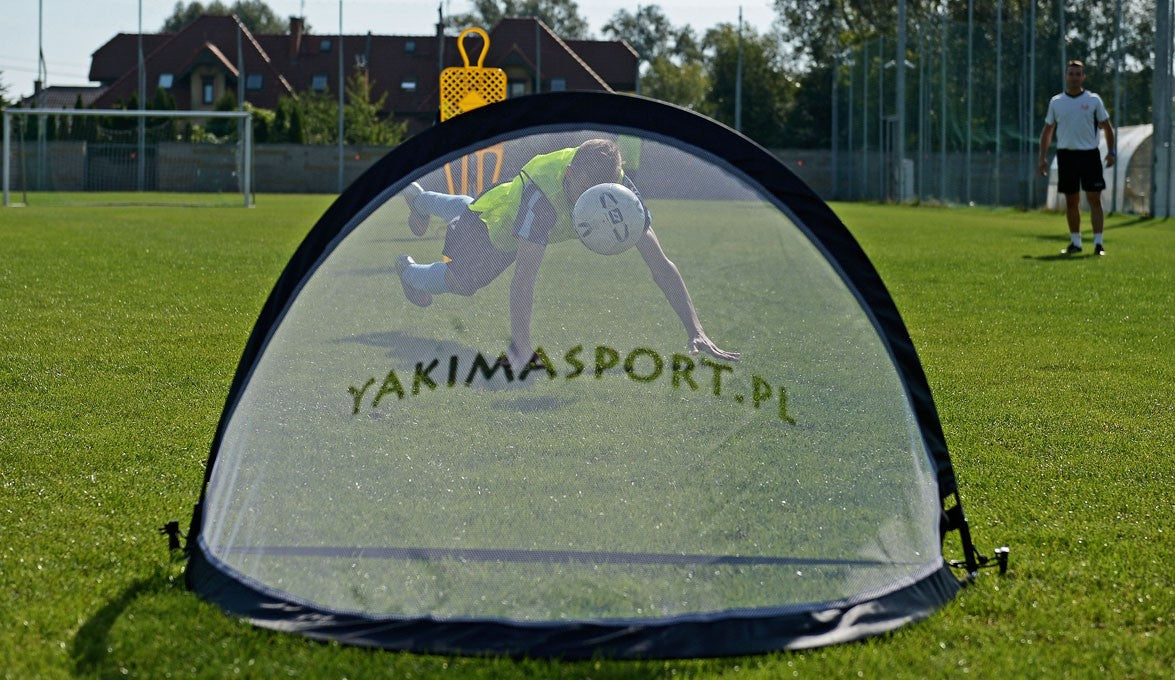 Pārnēsājami POP-UP vārti 1,2x0,8 m (2 gab. + soma) 120x80 cm Yakimasport