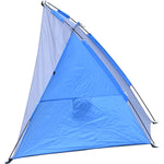 Telts pludmales segums Saule 200x120x120cm pelēks un zils Enero Camp