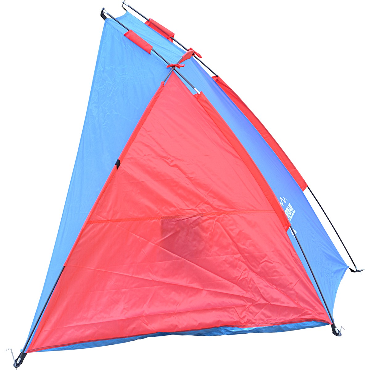 Telts pludmales segums Saule 200x120x120cm zilā un sarkanā Enero Camp
