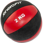 ENERO FIT medicīnas bumba 2 kg sintētiskā āda