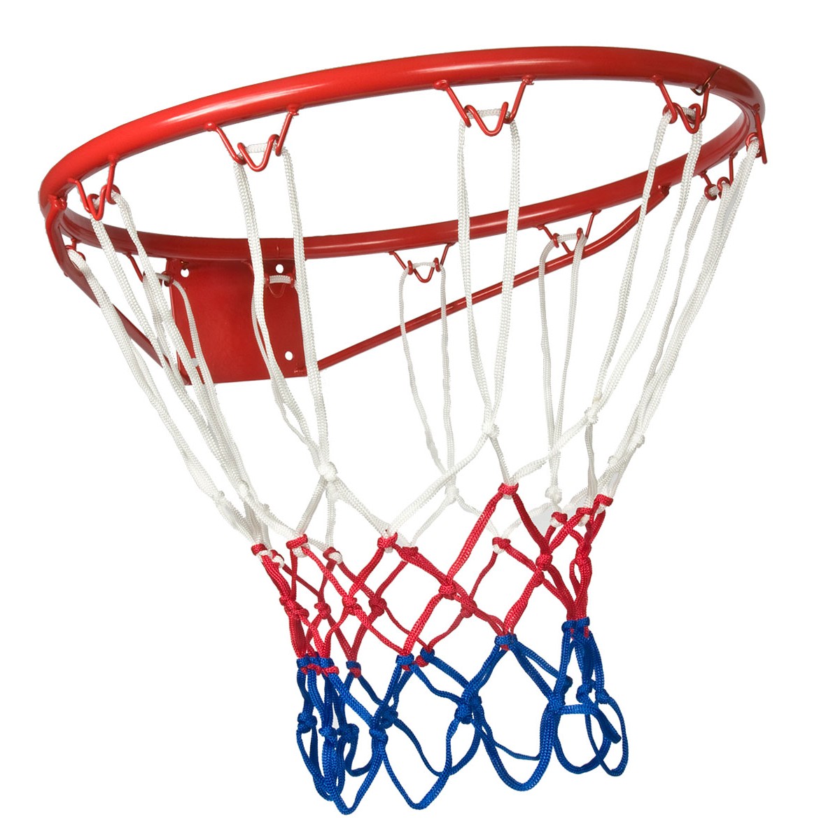 Basketbola gredzens 43cm ar tīklu Enero sarkans