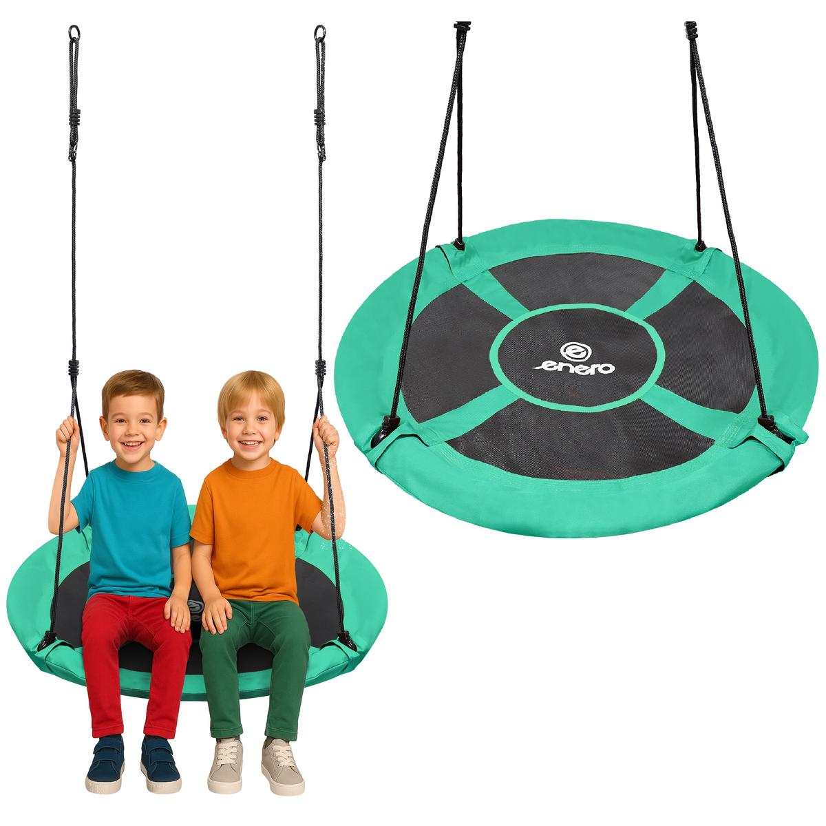 Stārķa ligzdas dārza šūpoles 110 cm XXXL zaļas