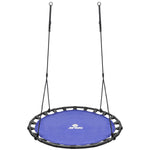 Stārķa ligzdas dārza šūpoles 120 cm zilas