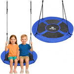 Stārķa ligzdas dārza šūpoles 110 cm XXXL zilas