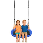 Stārķa ligzdas dārza šūpoles 110 cm XXXL zilas