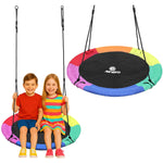 Stārķa ligzdas dārza šūpoles 110 cm XXXL varavīksnes 6