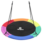 Stārķa ligzdas dārza šūpoles 110 cm XXXL varavīksnes 6