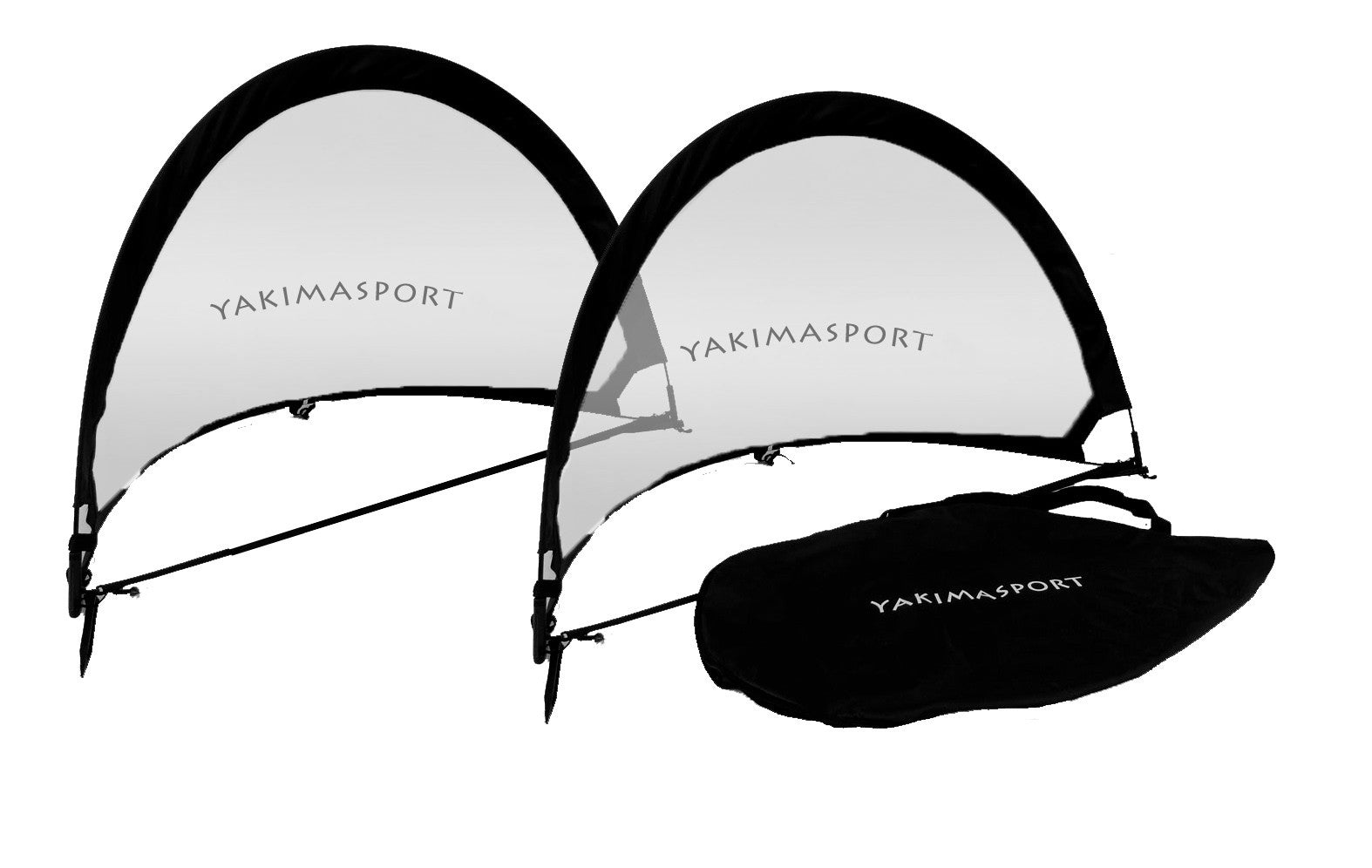 Pārnēsājami POP-UP vārti 1,2x0,8 m (2 gab. + soma) 120x80 cm Yakimasport