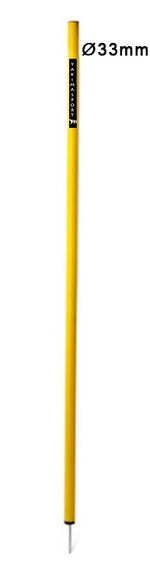 Treniņu un slaloma stabs ELITE 33mm 170cm Yellow Yakimasport