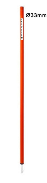 Treniņu un slaloma stabs ELITE 33mm 170cm Red Yakimasport