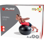 Fitnesa bumba 75 cm melna Pure 2 Improve