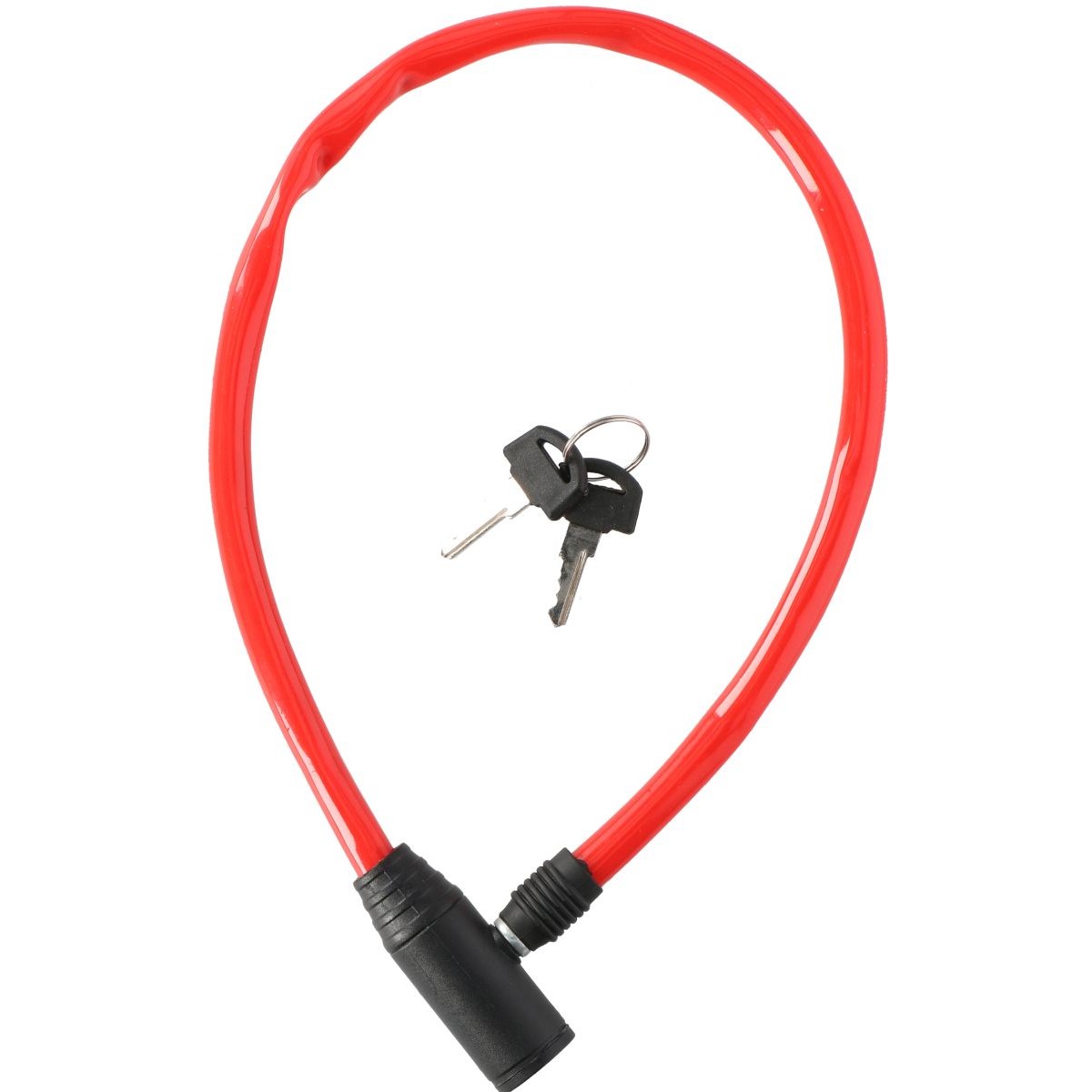 Dunlop velo slēdzenes troses slēdzene 0,4x65cm - sarkana