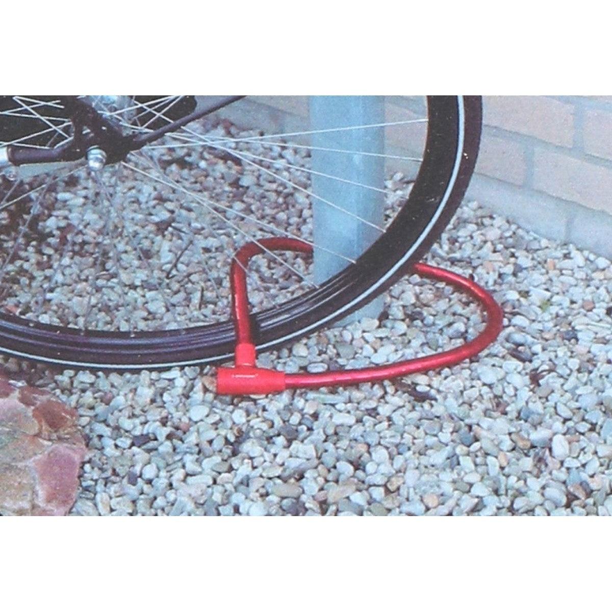 Dunlop spirālveida velosipēda slēdzene 18mmx80cm - zila