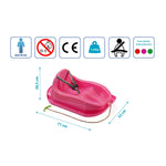 Plastmasas ragavas mini-drip rozā
