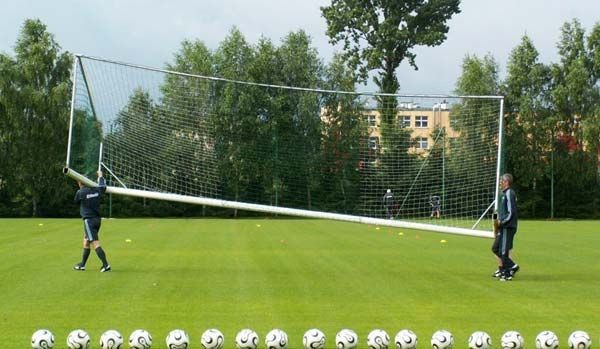 Futbola vārtu tīkls 7,32 x 2,44 Pārnēsājams 4 mm zaļš Yakimasport