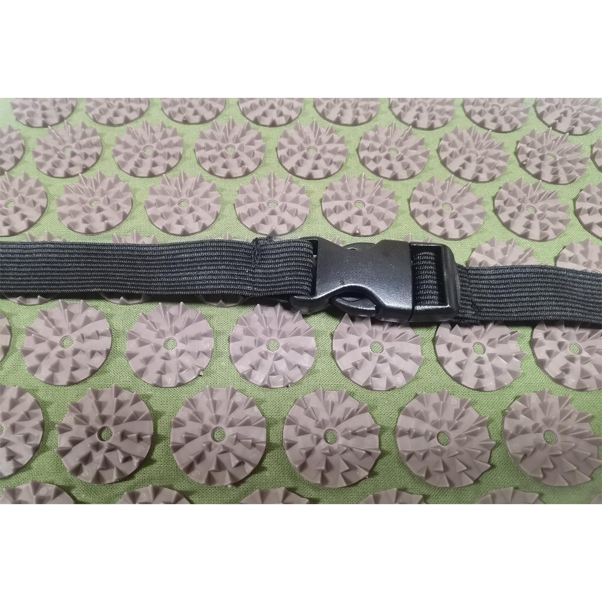 ZAĻI BRŪNA AKUPRESŪRA JOGAS MASĀŽAS JOSTA 45x21x0,5CM EB FIT