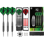 DARTS METAL DARTS 3 GAB. 22G KASTĒ XQMAX GREEN 28 GAB