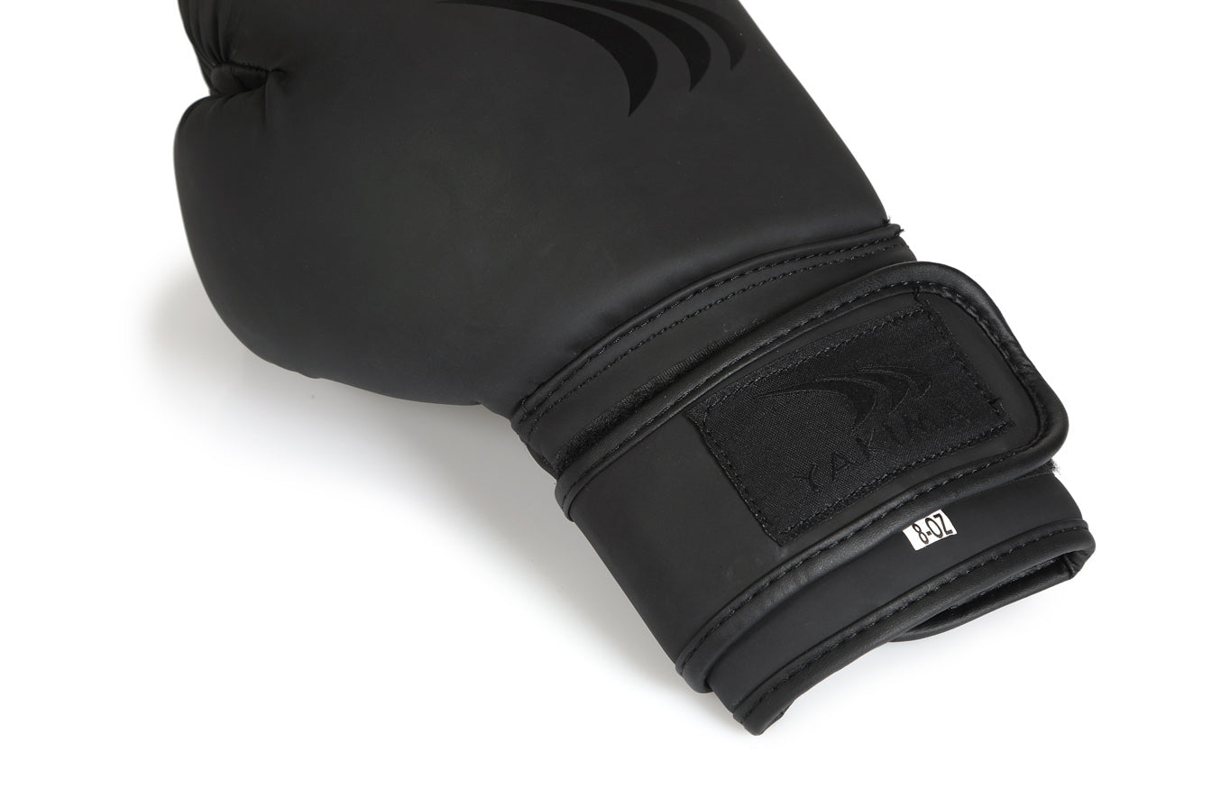 MARS boksa cimdi matēti/melni 12 oz Yakimasport