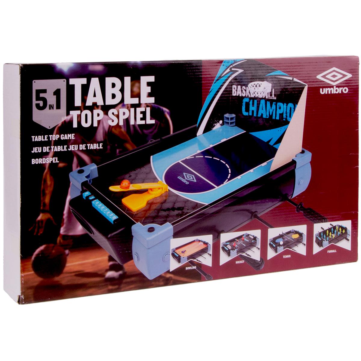 GALDA FUTBOLS/ GALDA TENISS/ HUMBER SPĒLES/ BOULINGS/ BASKETBOLS 5 IN 1 UMBRO