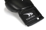 MARS boksa cimdi melni/balti 6 oz Yakimasport