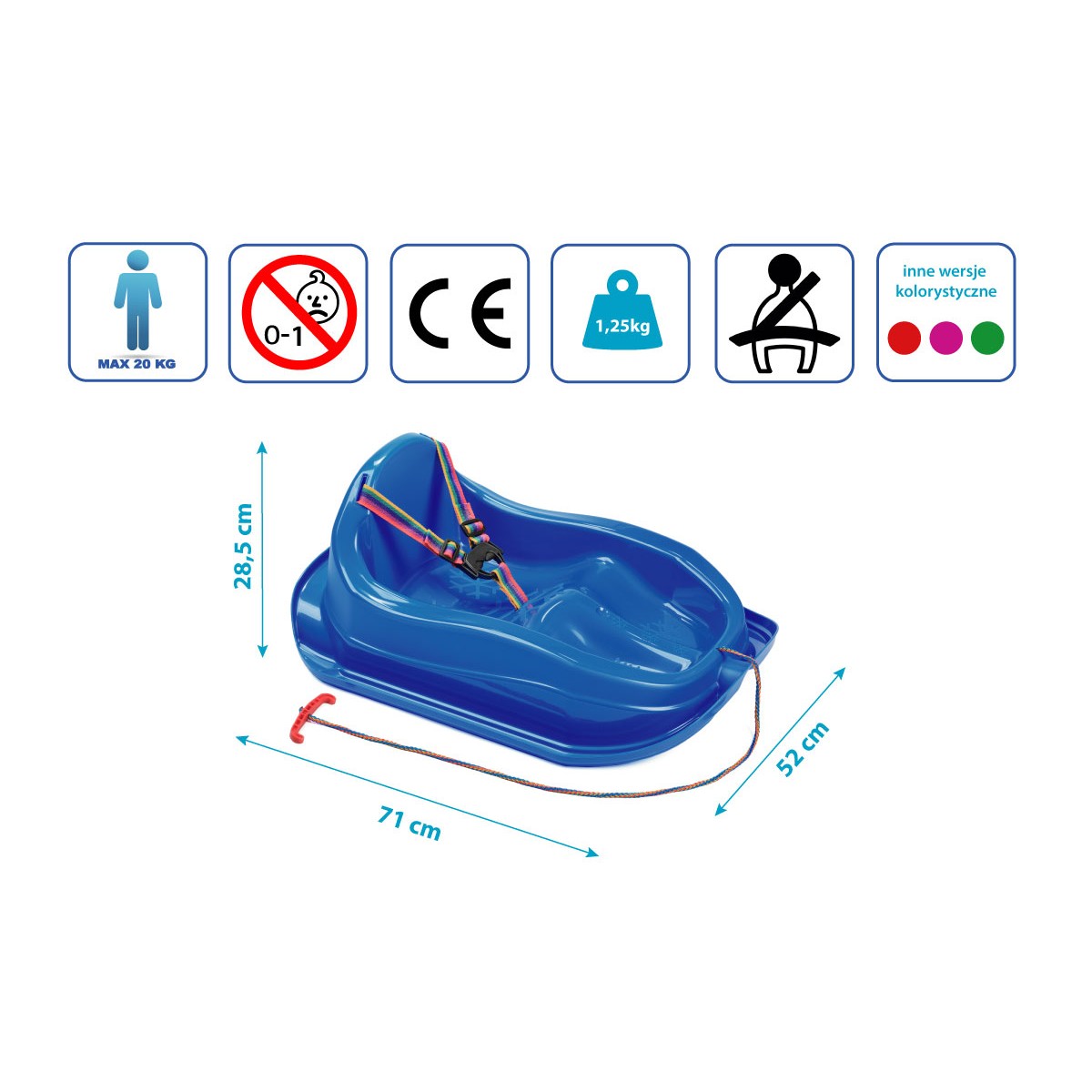 Plastmasas ragavas, mini zilas