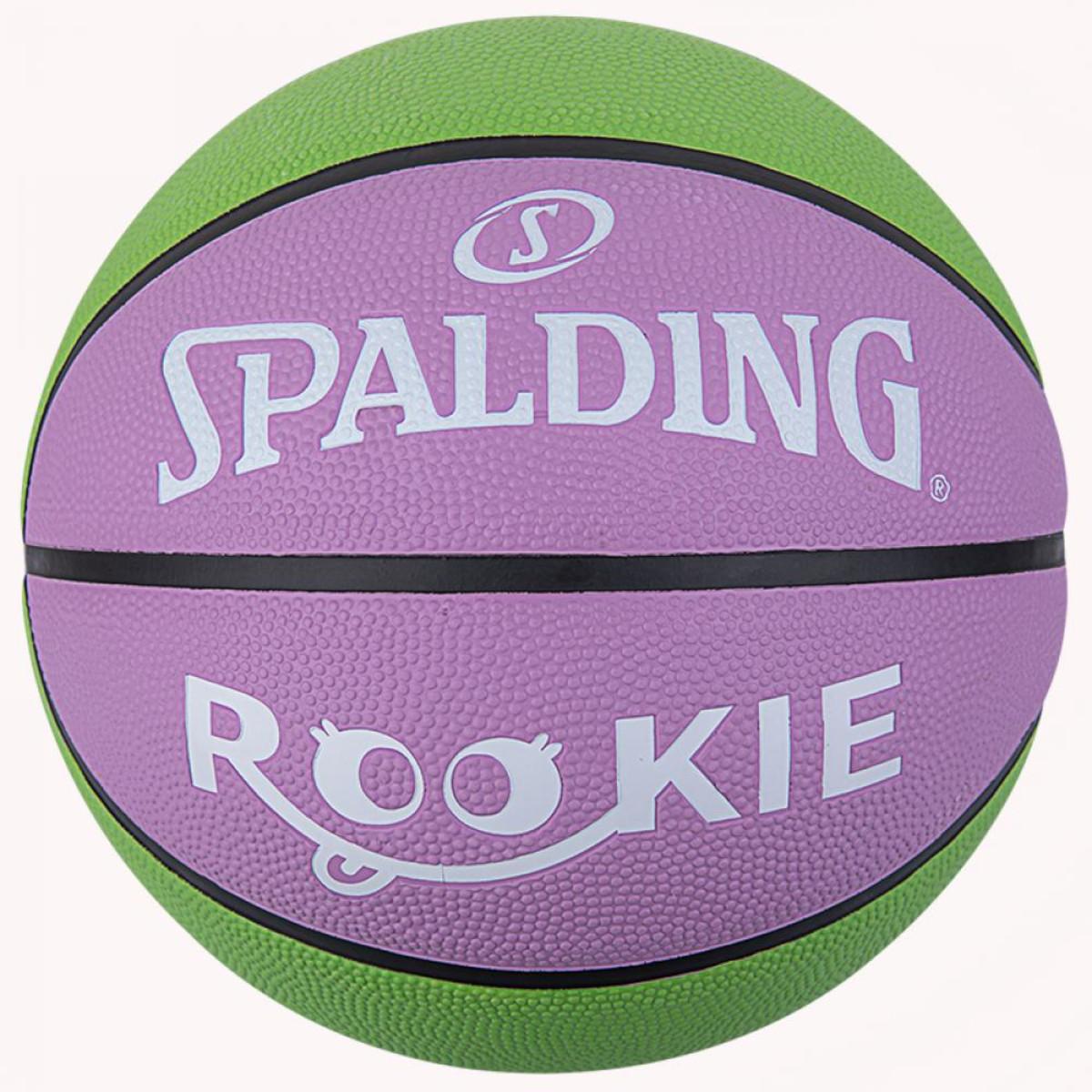 BASKETBOLA Bumba SPALDING ROOKIE 5. IZMĒRS GREEN PINK