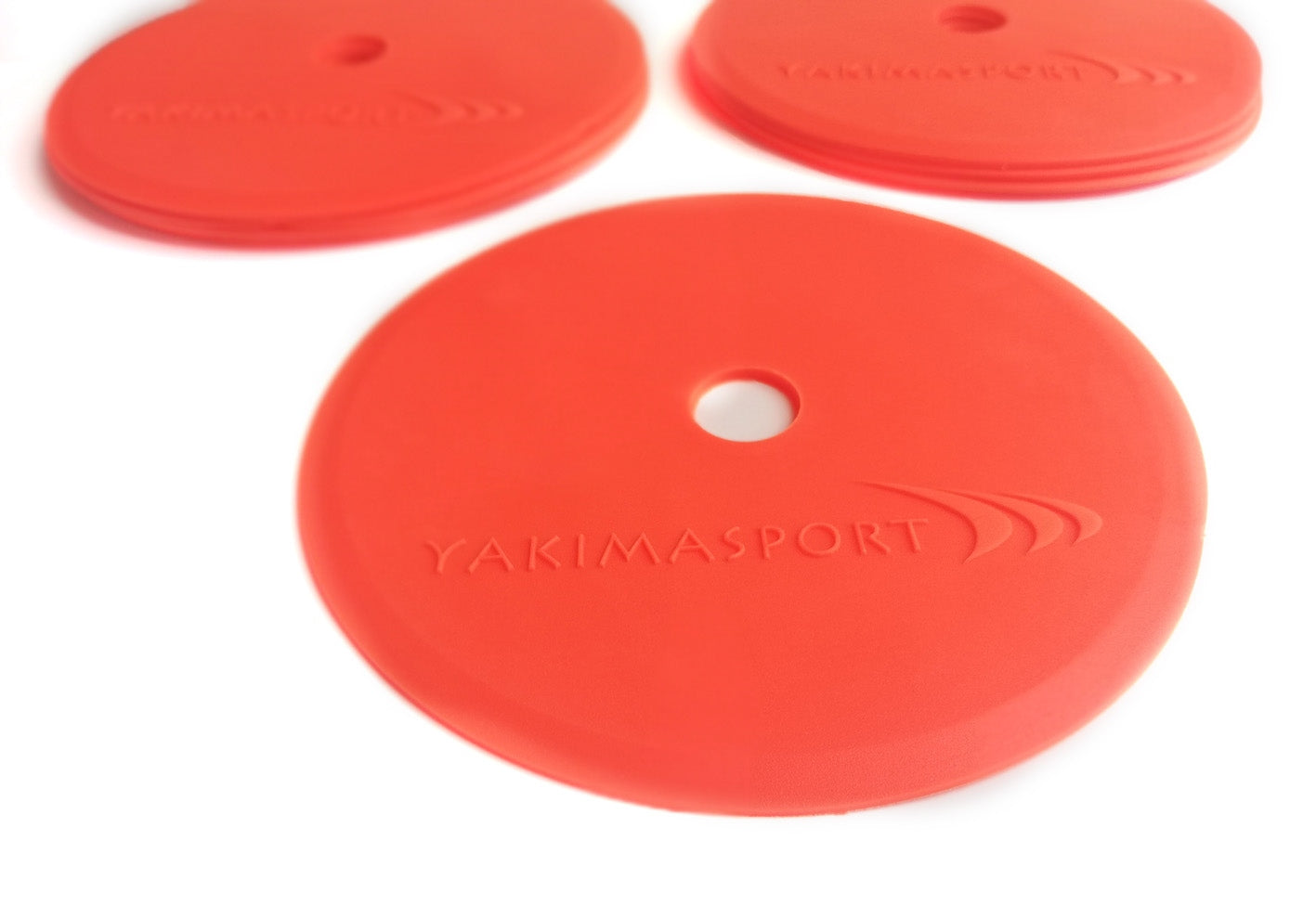 Treniņu marķieri (marķēšanas paklājiņi) - komplektā 10 oranži Yakimasport