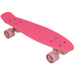 Plastmasas skeitbords 22 collu Enero Pink Led