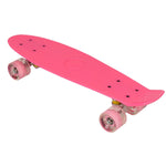 Plastmasas skeitbords 22 collu Enero Pink Led