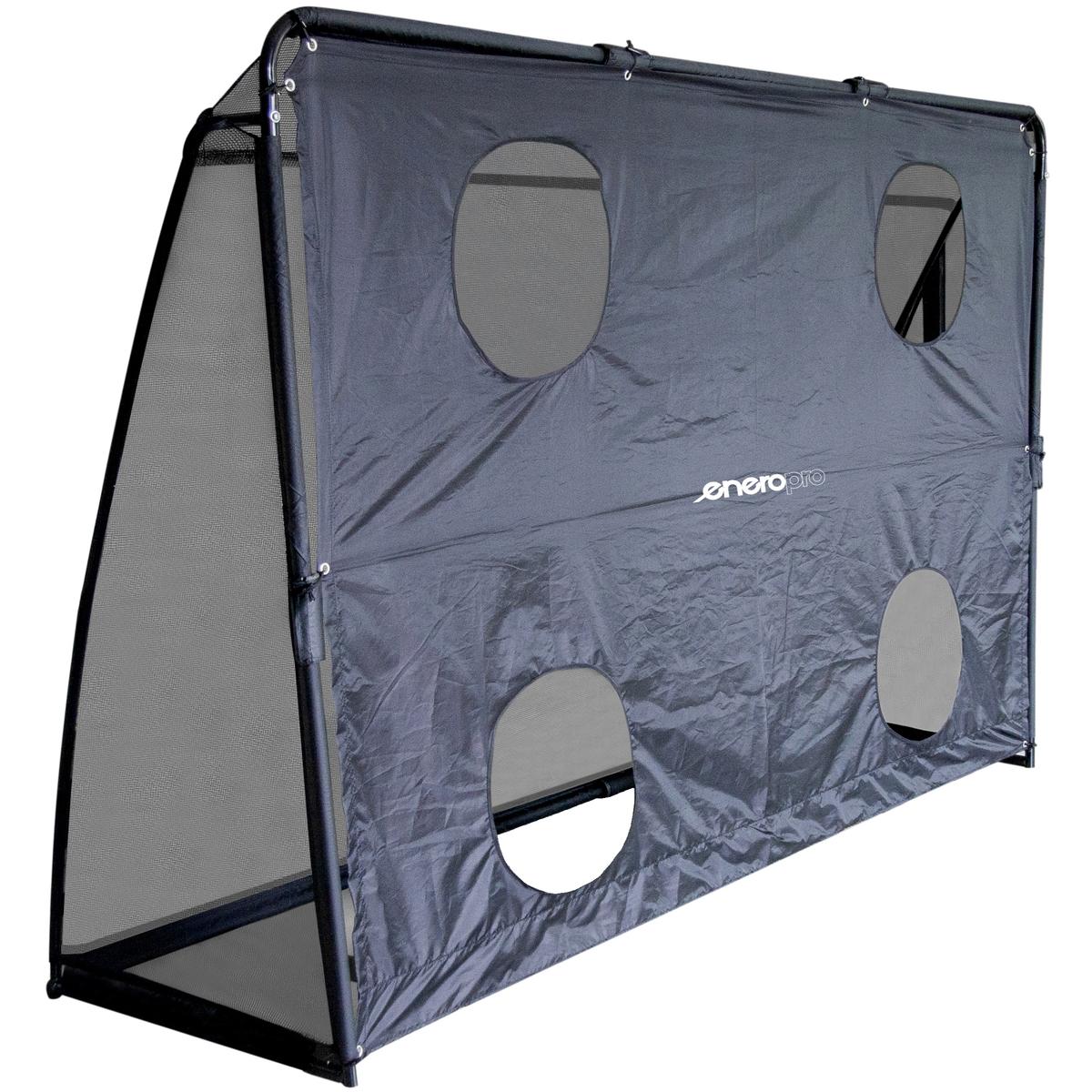 FUTBOLA VĀRTI AR TĪKLU UN MĒRĶI 240x160x80CM ENERO PRO