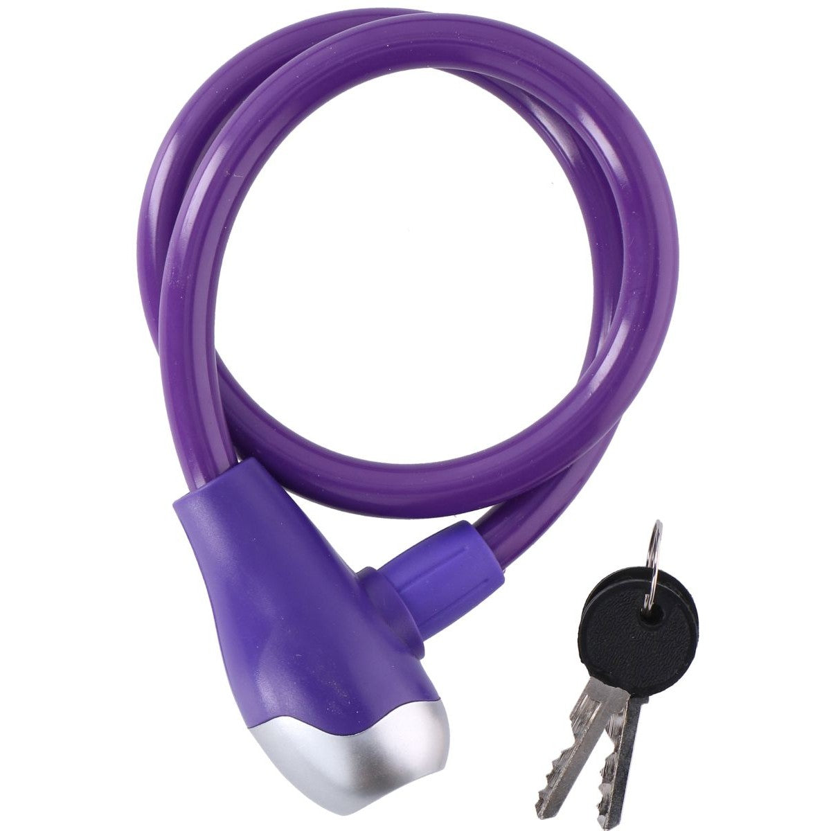 Dunlop spirālveida velosipēda slēdzene 1,2x65cm - Violeta