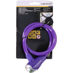 Dunlop spirālveida velosipēda slēdzene 1,2x65cm - Violeta