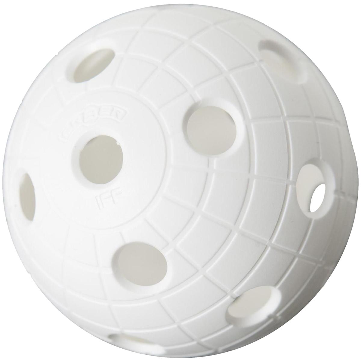 Florbola bumba UNIHOC MATCH BALL BALTAIS CRATER