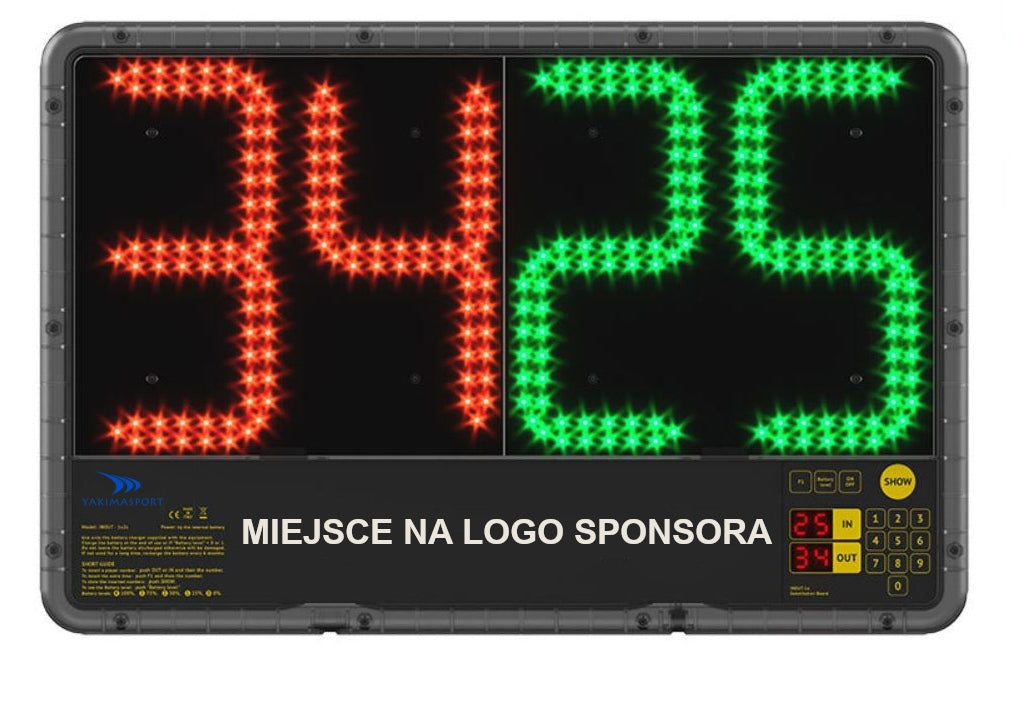 Elektroniskais rezultātu tablo divpusējs Yakimasport