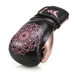 MANDALA BLACK/ROZA sieviešu cimdi 8 oz Yakimasport