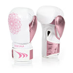 MANDALA WHITE/ROZA sieviešu cimdi 8 oz Yakimasport