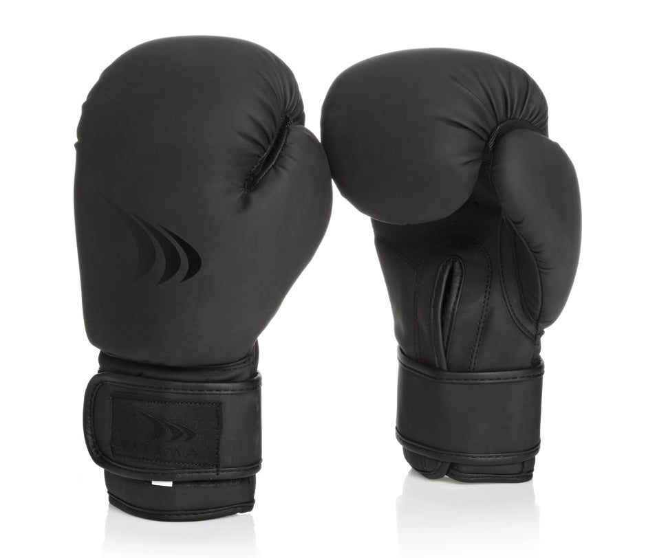 MARS boksa cimdi matēti/melni 16 oz Yakimasport