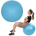 Fitnesa bumba 65 cm, pretspridzināšanas, zila