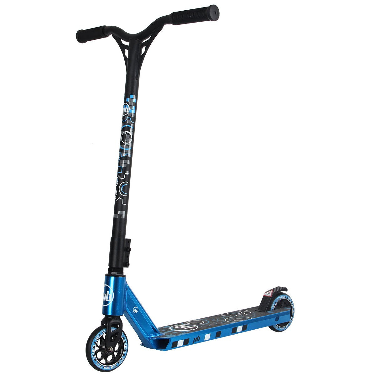 Triku skrejritenis pb stunt 110mm gear zils metālisks