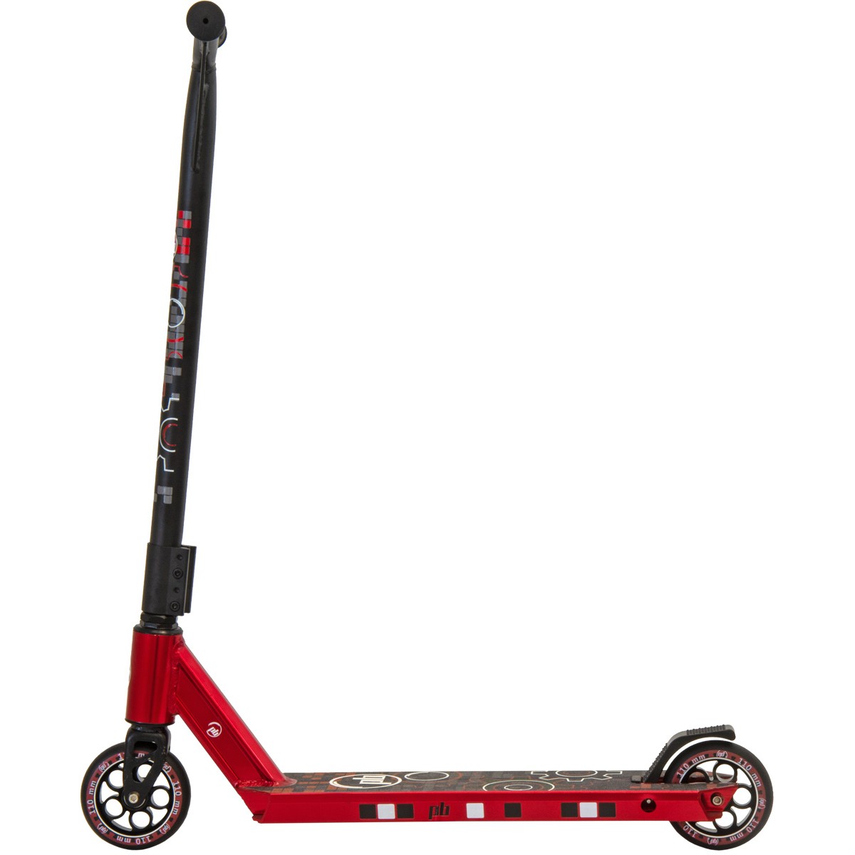 Triku skrejritenis pb stunt 110mm gear sarkans metālisks