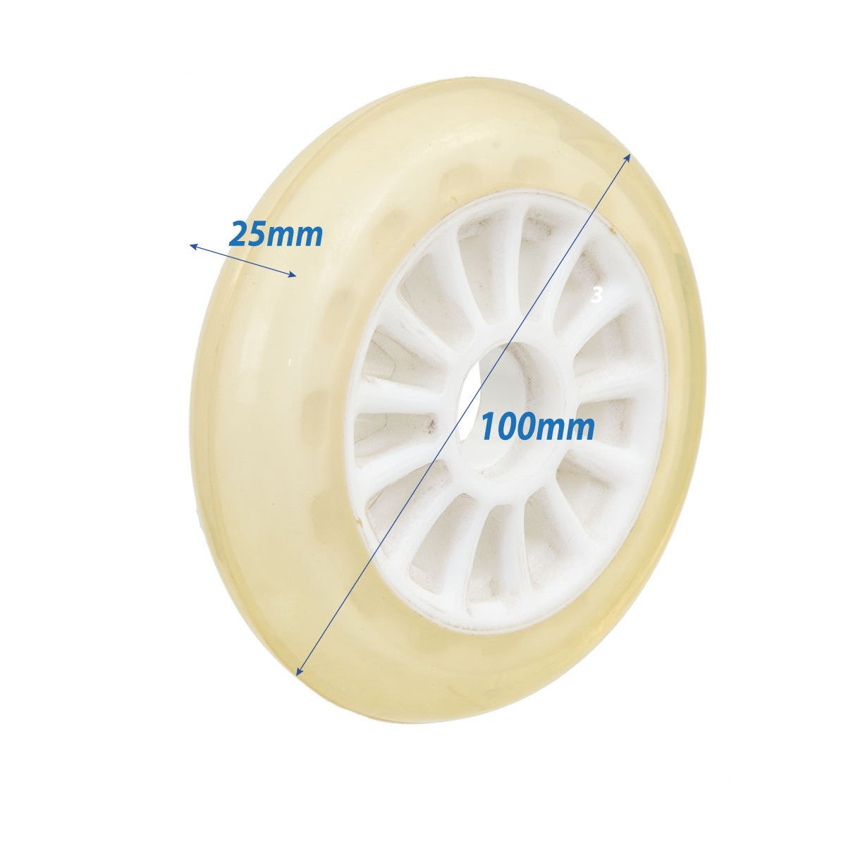 ENERO PU skrejritenis 100 mm bez gultņiem