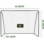 FUTBOLA VĀRTI AR TĪklu 300x205x120cm UMBRO