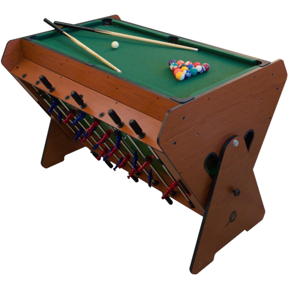 3-vienā rotējošs spēļu galds, biljards, galda futbols, gaisa pieslēgums 121x89x84,5 cm