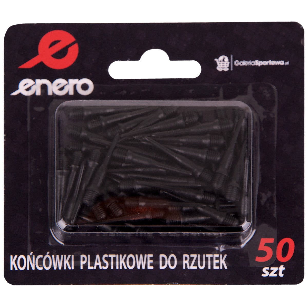 Rezerves plastmasas šautriņu uzgaļi 50 gab., melni
