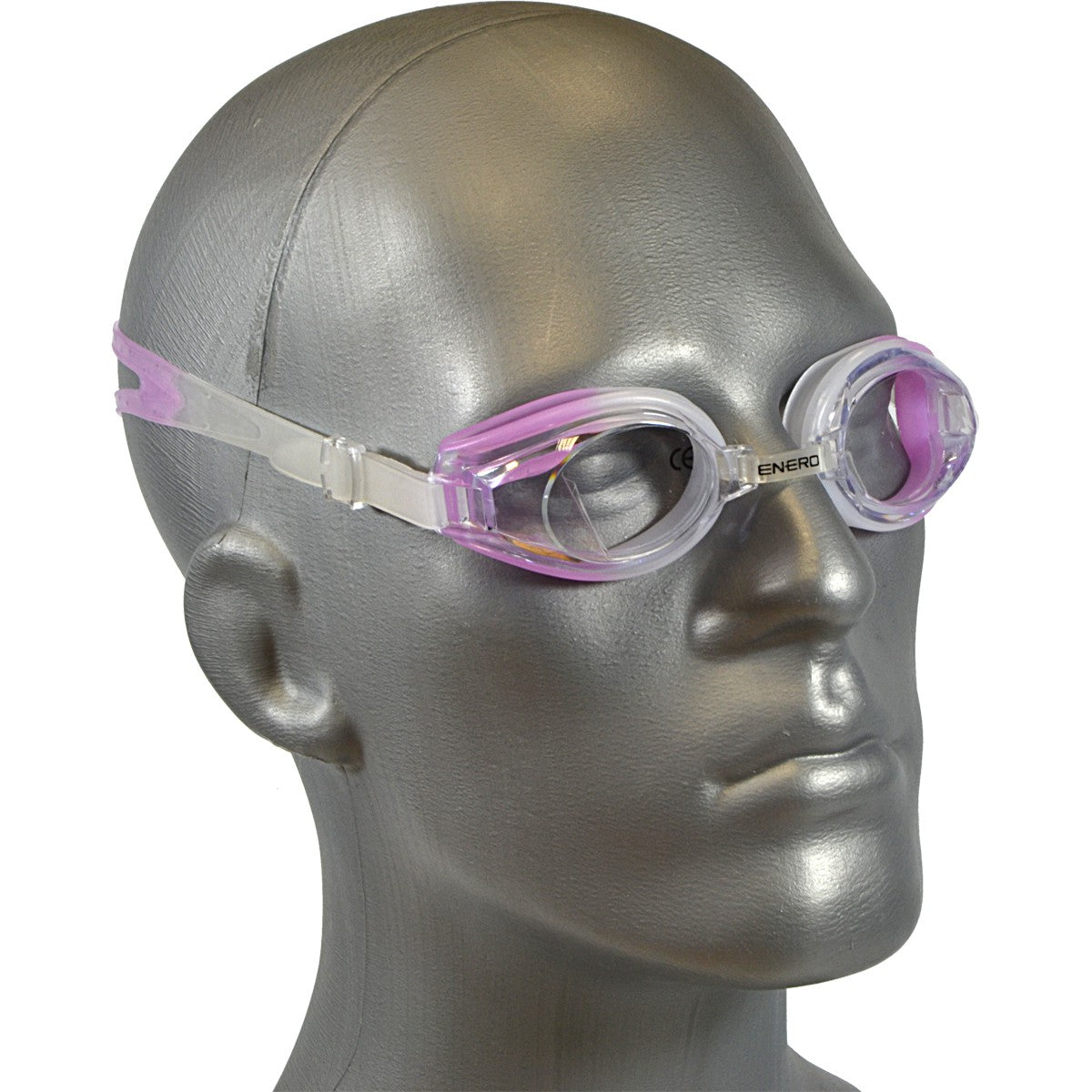 Enero peldēšanas brilles + aizbāžņi violetā krāsā