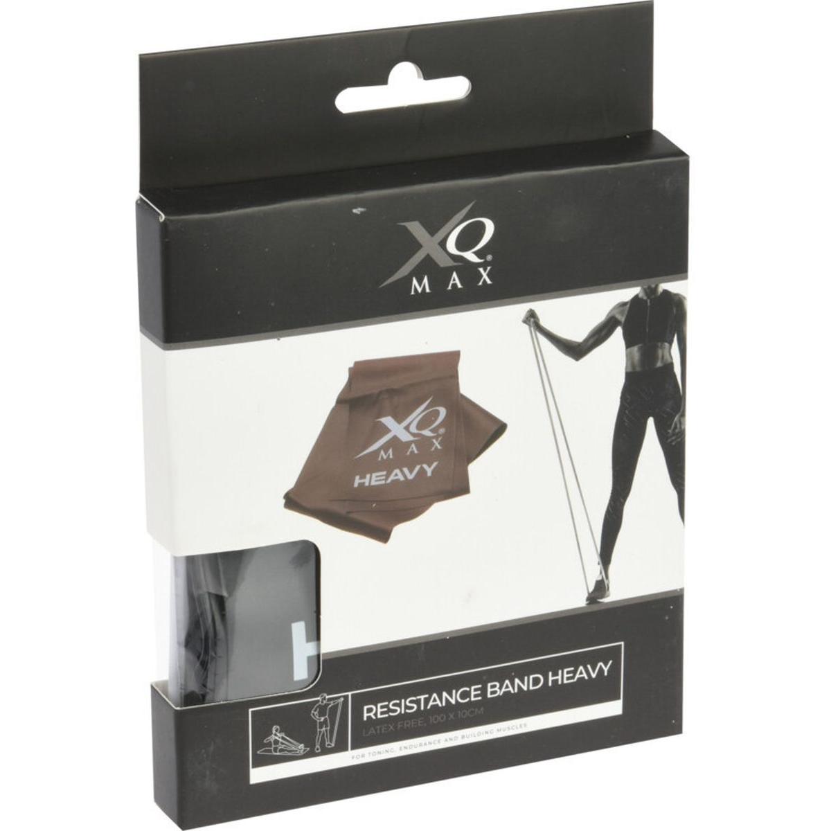 FITNESS Gumija XQMAX SMAGĀ VINGRINĀJUMU TEPE 0,4 MM, melna