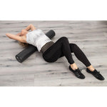 Fitnesa jogas rullītis EPP melns 15x60cm ENERO FIT