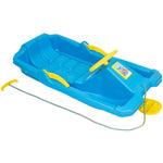 PLASTMASAS RAGAVAS AR BREMZI UN STŪRI ADAŚ 84x43x25CM ZILAS