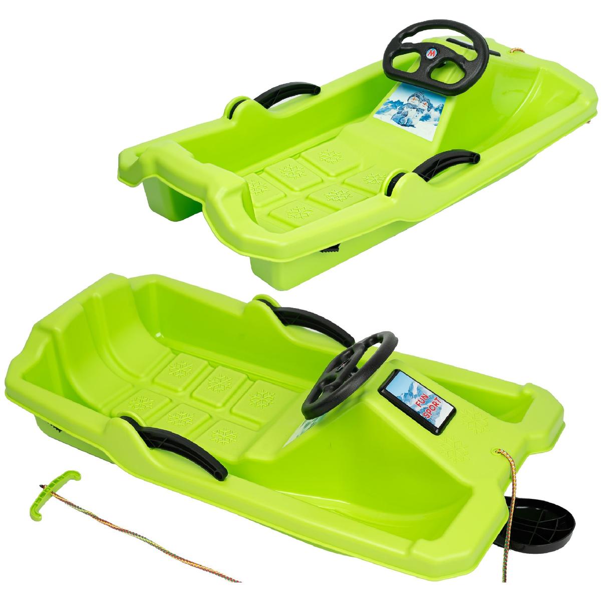 PLASTMASAS RAGAVAS AR BREMZI UN STŪRI ADAŚ 84x43x25CM ZAĻAS
